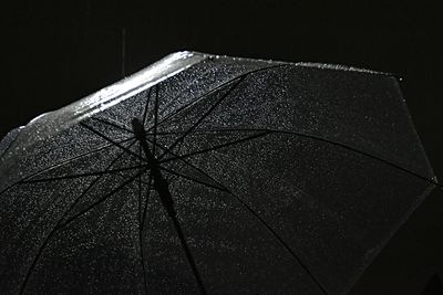 Close-up of star shape over black background