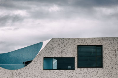 Low angle view of building against sky