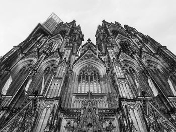 Low angle view of temple against sky