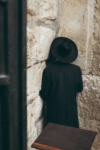 Jewish prayer shema praying in wailing wall western wall in jerusalem 