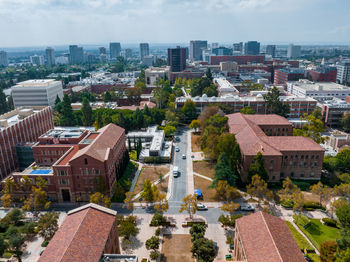 Aerial view of the campus at the university of california, los angeles