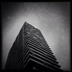 Low angle view of modern building against sky