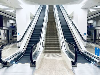 Escalator at subway station 