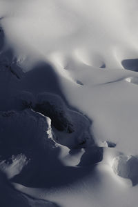 Snow on a glacier