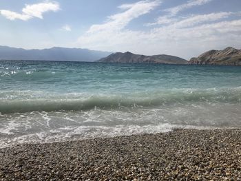 Scenic view of sea against sky