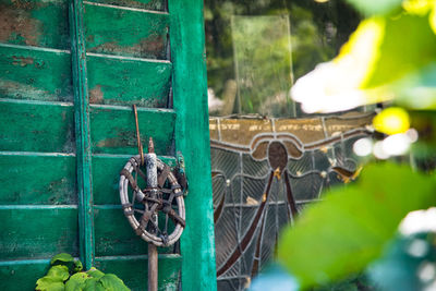 Close up of barbed wire