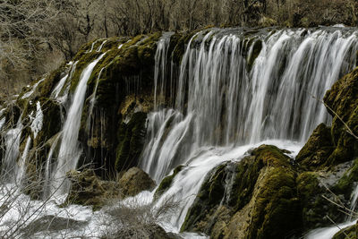 Close-up of waterfall