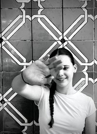 black and white