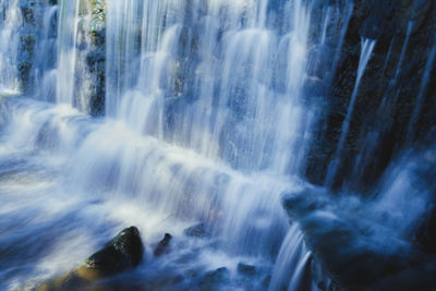 Scenic view of waterfall