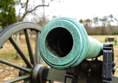 Close-up of metallic structure