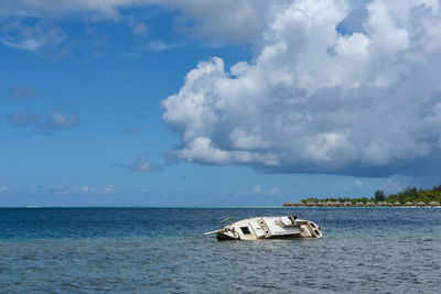 Scenic view of sea against sky