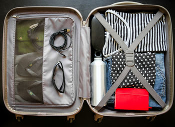 Directly above shot of objects on table