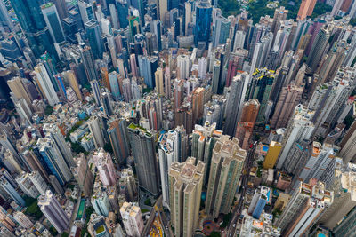 Aerial view of buildings in city