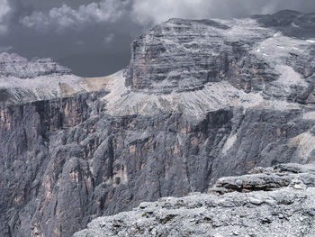 Scenic view of rocky mountains