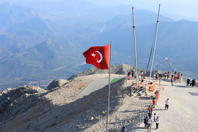 The tahtali olympos mountain in antalya turkey