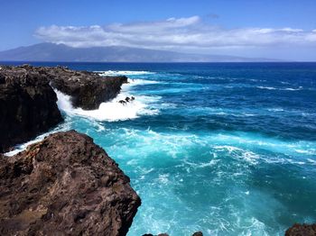 Scenic view of sea against sky