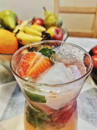 Close-up of drink on table