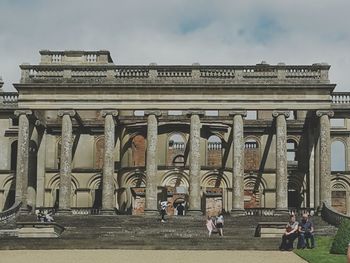 Low angle view of temple against sky