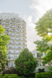 Low angle view of buildings against sky