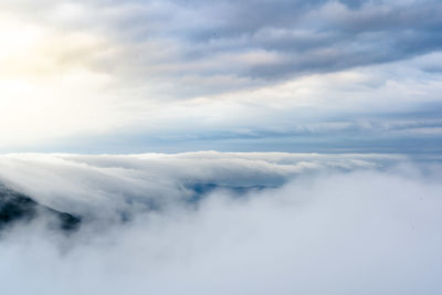 Low angle view of clouds in sky