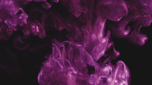 Close-up of purple liquid over black background