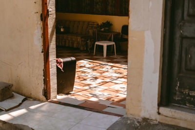 Man relaxing on floor at home