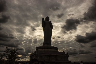 Low angle view of cloudy sky