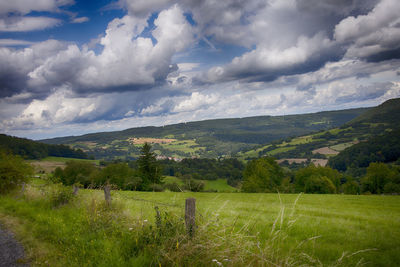 Scenic view of landscape against sky