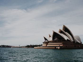 View of bridge over sea against sky