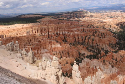 View of rock formations