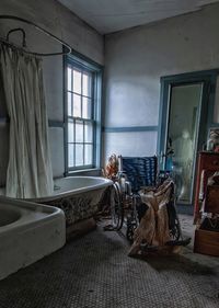 Interior of abandoned house