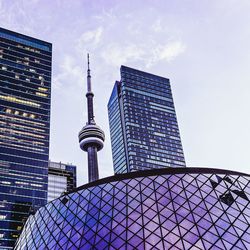 Low angle view of skyscrapers