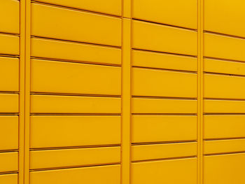 Full frame shot of yellow wall