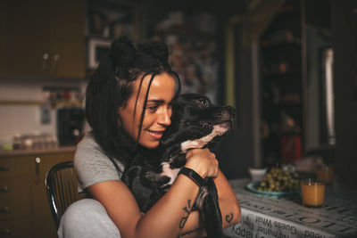 Woman with dog