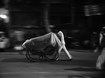 City street at night