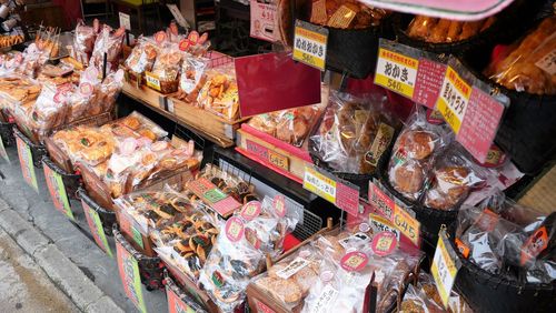 High angle view of food for sale at market