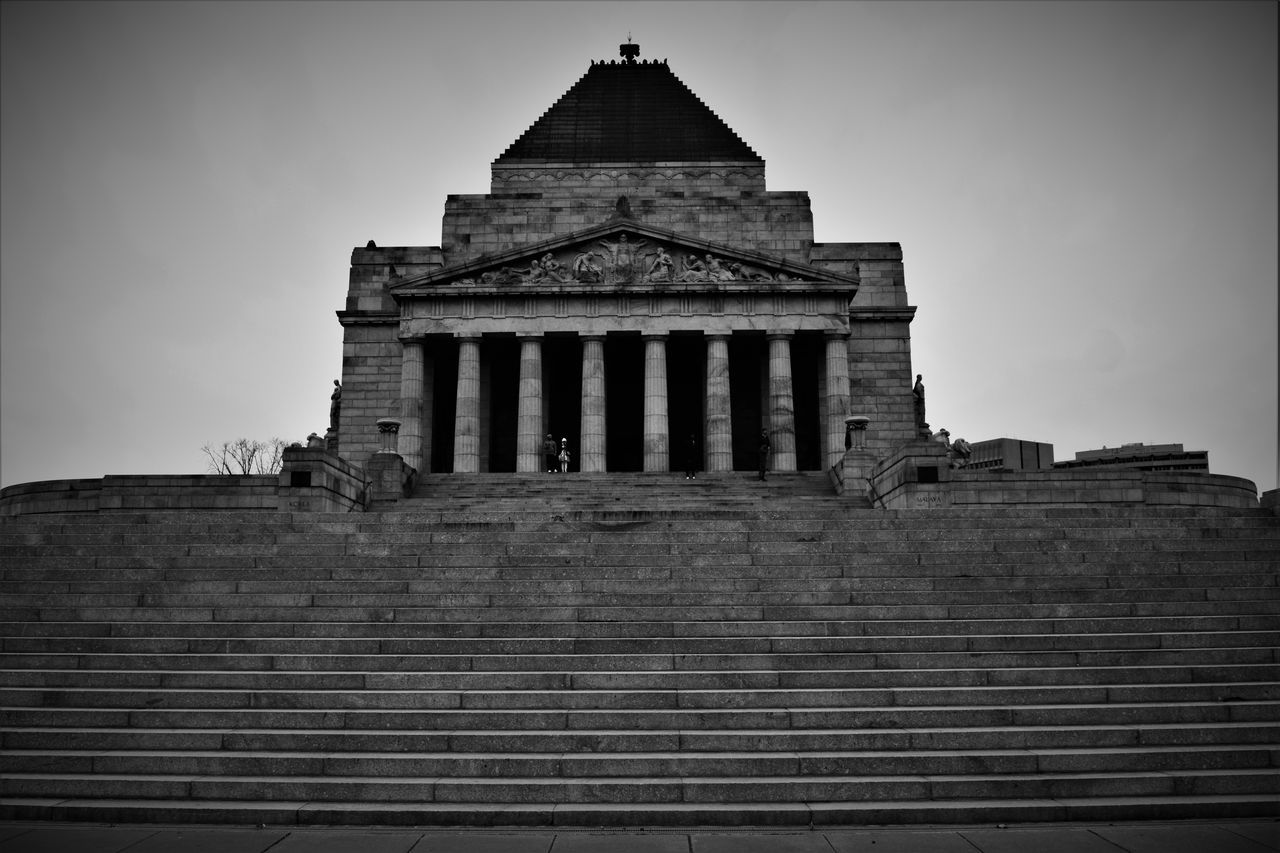 architecture, black and white, built structure, monochrome, monochrome photography, history, building exterior, the past, black, sky, darkness, travel destinations, staircase, low angle view, no people, landmark, building, nature, white, temple, travel, religion, auto post production filter, monument, transfer print, temple - building, outdoors, tourism, belief, place of worship, ancient, ancient history, vignette, city