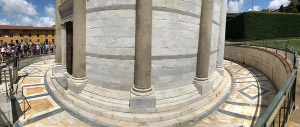 Panoramic view of colonnade