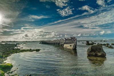 Scenic view of sea against sky