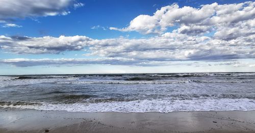 Scenic view of sea against sky