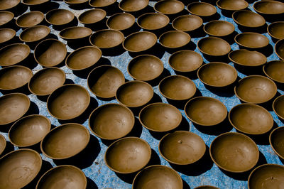 Full frame shot of bowls