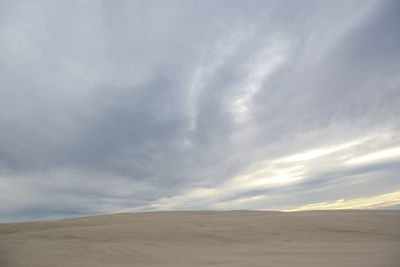 Scenic view of desert against sky