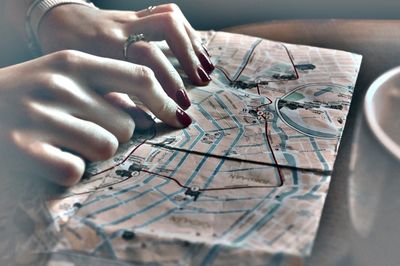 Close-up of cropped hand