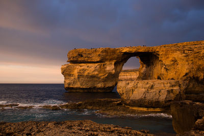 Rock formations at seaside