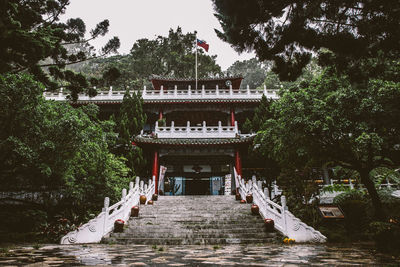 Low angle view of temple