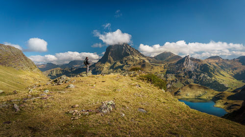 Scenic view of pyrenees mountains