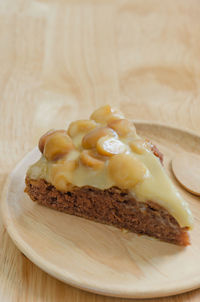 Close-up of dessert in plate