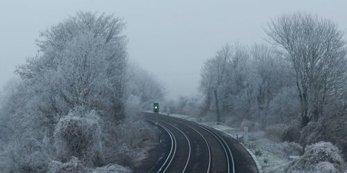 Empty road against sky