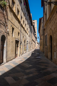 The main central street of little ancient town of colle val d'elsa, tuscany