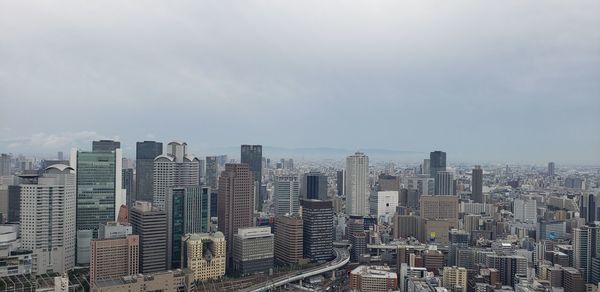 Osaka japan city overlook